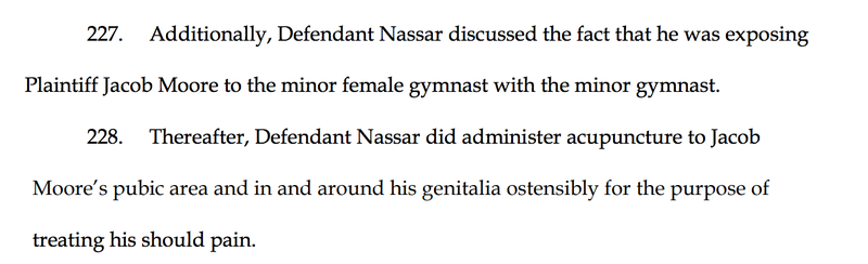 Illustration for article titled Gymnast Jacob Moore Becomes First Male Victim To File In Larry Nassar Lawsuit